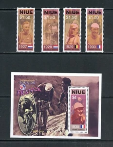L325 Niue 2003 cycling Tour de France set & sheet MNH - Picture 1 of 1