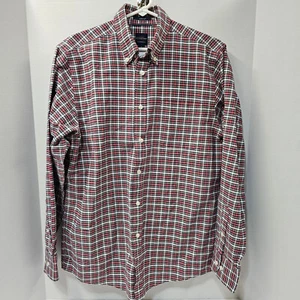 Dockers Battery Street Collection Classic Fit M 15/15 1/2 Plaid Long Sleeve - Picture 1 of 14
