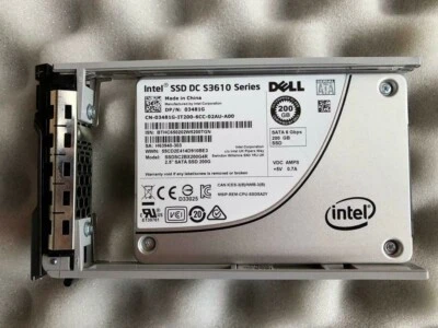 3481G DELL Intel DC S3610 200GB MLC 6G 2.5 INCH SATA SSD SSDSC2BX200G4R- 03481G - Image 1 of 3