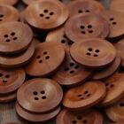 50 Pcs Wooden 4 Holes Round Wood Sewing Buttons DIY Craft Scrapbooking 25mm