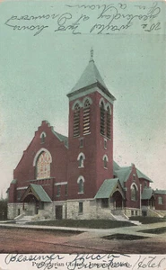 IRONWOOD MI PRESBYTERIAN CHURCH 1909 VINTAGE POSTCARD 032425 U - Picture 1 of 2
