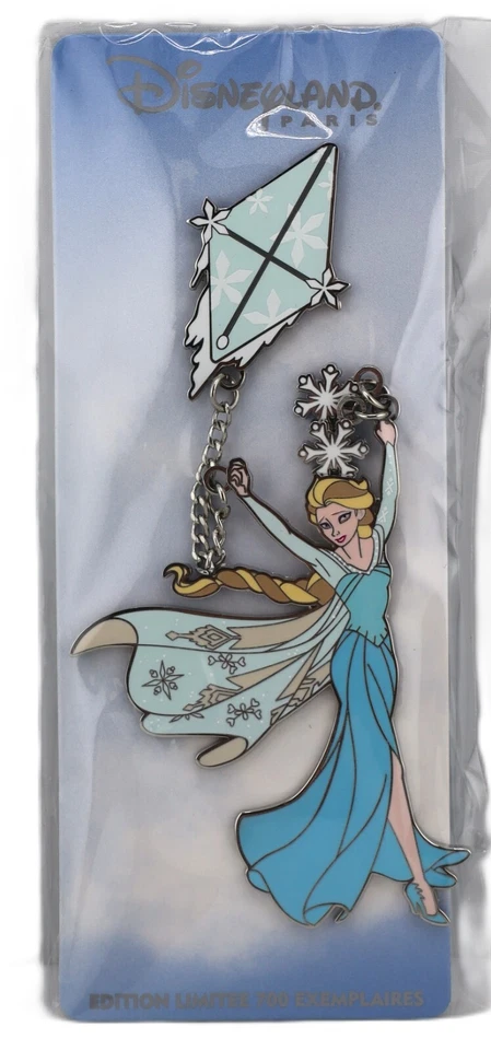 Prendedor Disney Frozen Queen Elsa Flying a Kite Edición Limitada 700 Disneyland París Foto 1 de 1
