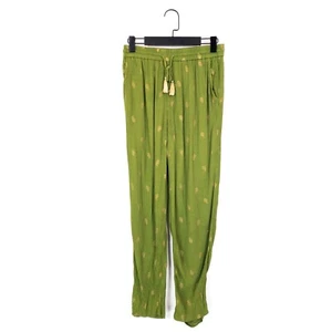 Boden Bembridge Trousers Citrus Green Fruit Foil - Size 10 Regular - Picture 1 of 17