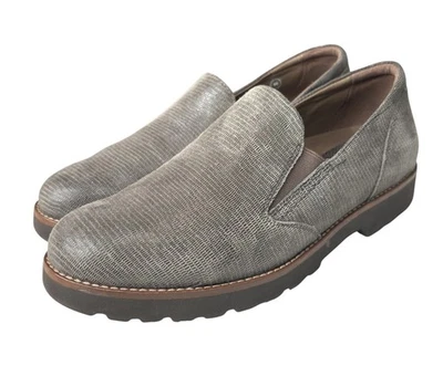 Earthies Alamada Estampado Gris Gamuza ALAMADA Mujer Mocasín Zapatos Planos Talla 8 Foto 1 de 4