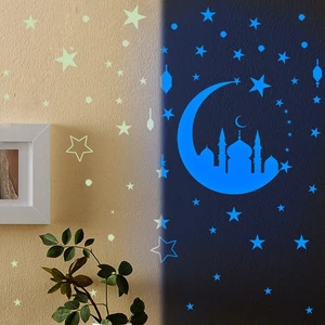 Glowing Blue  Luminous Wall Stickers For Bedroom - Picture 1 of 6