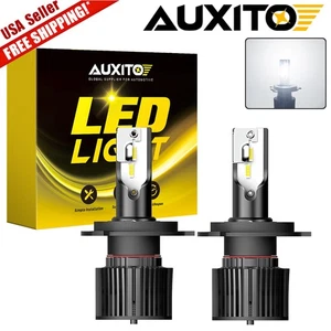 AUXITO Super White H4 LED Headlight Bulb Conversion Kit High Low Beam Lamp 6500K - Picture 1 of 17