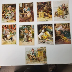 Stickney and Poors, Spices, 9 Trade Cards, MUSTARD and more - Picture 1 of 1