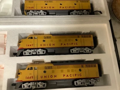 MTH 20-2055LP Union Pacific F3 AA Diesel Set + 20- 2063L Union Pacific F3 B Unit - Image 1 of 2