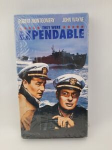 They Were Expendable VHS Tape John Wayne Robert Montgomery Untested