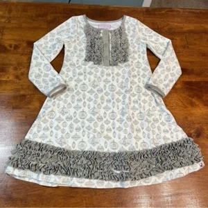 Sweethoney gray white ornament pajamas nightgown size 10 - Picture 1 of 4