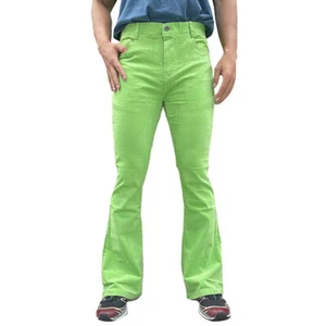 Pantalones de pana para hombre con acampana y acampana con llamaradas años 60 70 Bootcut Pantalones ajustados - Imagen 1 de 13