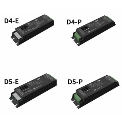 4/5 Channel PWM DMX Decoder DMX512 Controller Digital Display For RGB RGBW STRIP - Image 1 of 4