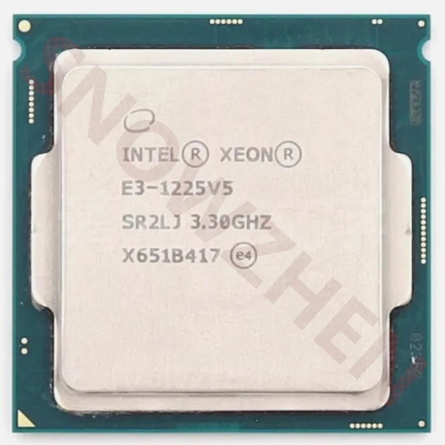 Intel Xeon E3-1225 V5 CPU 4-Core 4-T SR2LG 8MB 80W 3.30GHz LGA1151 processor - Image 1 of 1