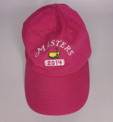 2014年大师赛儿童女孩粉色肩带可调节帽子 — 第 1/4 张图片