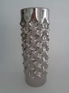 Rosenthal Studio Line Vase Vibration Platin verspiegelt selten Ø12cm Höhe 32cm - Bild 1 von 4