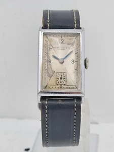 Record Longines Panzer Tank Military Men's Wrist Watch 20mm Ref 1107 Cal 118 - Bild 1 von 11