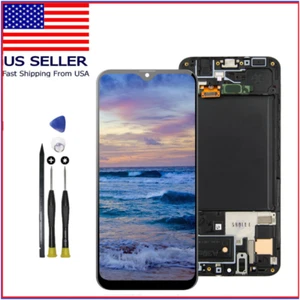For Samsung A30s SM-A307FN A307F A307GN LCD Display Digitizer Touch Screen Frame - Picture 1 of 5