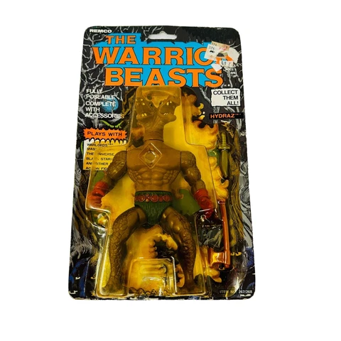 Vintage 1982 Remco Warrior Beasts Hydraz Action Figure New Sealed Original Card Cover