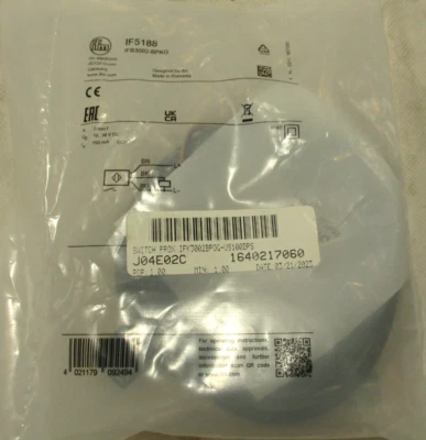 NEW IFM IF5188 INDUCTIVE PROXIMITY SENSOR - Image 1 of 2