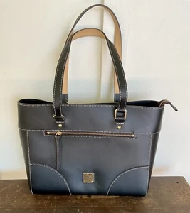 Vintage Dooney And Bourke Large Mila Tote New W/out Tags Dust Bag Color Black - Picture 1 of 13