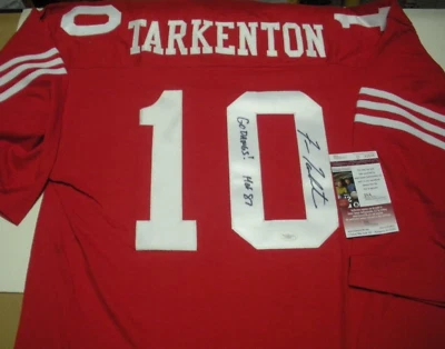 FRAN TARKENTON GEORGIA BULLDOGS CHOF-87,VIKINGS LAST ONE JSA/COA SIGNED JERSEY - Image 1 of 2