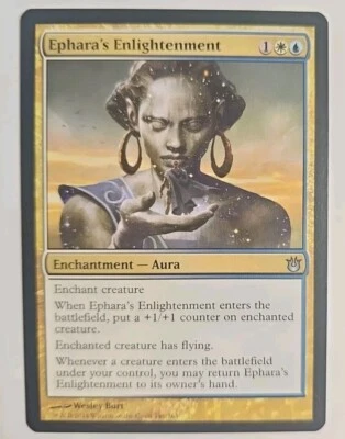 MTG Magic The Gathering Card Ephara's Enlightenment Enchantment Aura Born Of The - Image 1 of 2