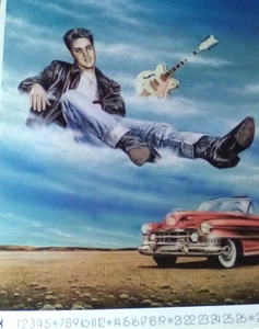 C X S/H  ELVIS PRESLEY POSTER 60 CM X 50 CM  CLOUD RIDING ELVIS - Picture 1 of 1