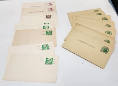 Lot of Vintage US Postage Postal Card Postcards Jefferson, Lincoln & Paul Revere - Image 1 of 4