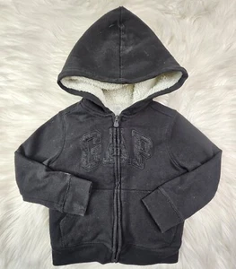 Baby Gap Hoodie Sherpa Lined Full Zipper Size 5T - Picture 1 of 6