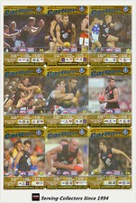 2003 AFL Teamcoach Trading Card Gold Team Set Carlton (9)