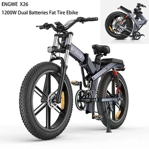 ENGWE X26 1000W Folding Electric 26" Fat Tire Mountain Bike UL 2849 Certified
