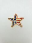 Santa Clara County California gold star America flag lapel hat tac pin (1039)