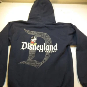 DISNEY DISNEYLAND RESORT MICKEY MOUSE HOODIE HOODED SWEATSHIRT Sz Mens S  - Picture 1 of 4