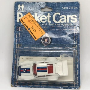 TOMY/Tomica Pocket Cars Turbo Porsche 935 1981 White - Japan In Blister Pack - Picture 1 of 7