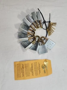 Lot of 10 American Lock 5340-01-463-5841 Bump Stop Padlock KEYED ALIKE - Picture 1 of 4