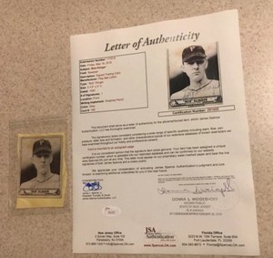 1940 Play Ball #165 Bob Klinger Signed Auto Autograph JSA LOA