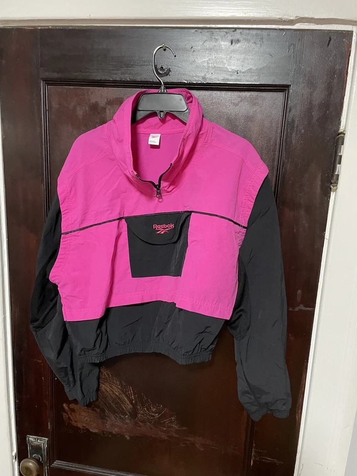 Chaqueta pulóver cortavientos pequeña para mujer Reebok talla S trotar correr entrenamiento Foto 1 de 4
