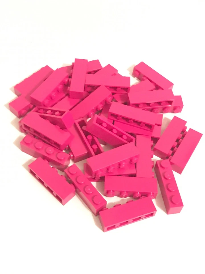 Lego Lot of 35 Magenta 1x4 bricks block NEW - Image 1 of 1