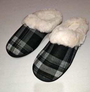 Men Women Slippers Slip On Plush Soft Winter Warm Home Indoor Shoes - Large - Picture 1 of 4