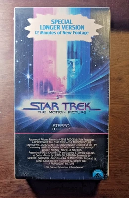 SEALED BRAND NEW Star Trek: The Motion Picture (VHS, 1976) True Fan Classic - Image 1 of 2