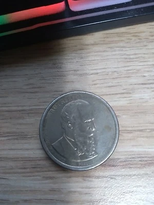 MONEDA DE DÓLAR RUTHERFORD B HAYES CON ERROR CENTRADO SIN FECHA SIN MARCA DE CECA Foto 1 de 2