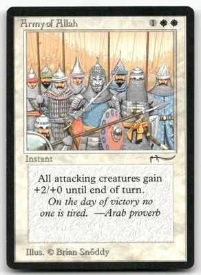 Army of Allah (NM) Arabian Nights ARN Magic MTG - Image 1 of 2
