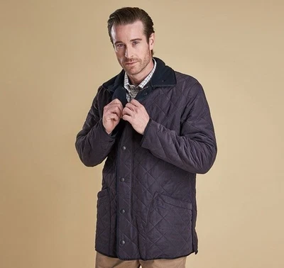 Barbour Microfibre Polarquilt Full Zip Jacket Men’s Size M Navy Blue Top... - Image 1 of 4