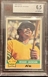 1976 TOPPS # 500 REGGIE JACKSON HOF BVG 6.5 EX-MINT CONDITION OAKLAND A’S - Picture 1 of 2