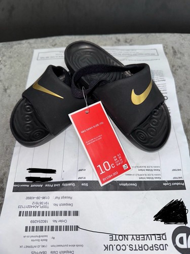 Nike Sportswear Kawa Slides sandali neonati bambini ragazzo ragazza pantofole taglia 9 5 INF