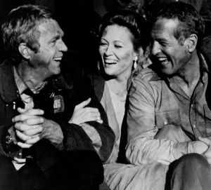 Steve McQueen Faye Dunnaway Paul Newman Prensa Foto Películas Desastres WOC 1975 - Imagen 1 de 3