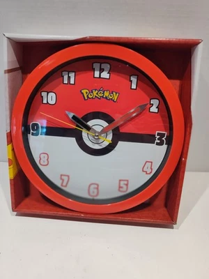 Pokemon Pokeball Red Frame 10" Wall Clock Multi-Color - Image 1 of 3