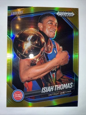Baloncesto Isiah Thomas 2/10 ORO 2024-25 Panini Prizm negro. Nº 293. PISTONES SP Foto 1 de 4