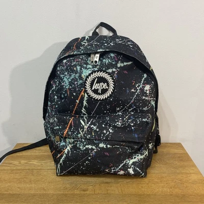 Hype Black Splatter Print Rucksack / Rucksack sehr guter Zustand - Bild 1 von 4