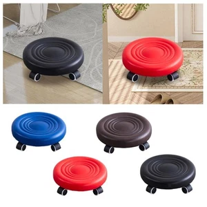 Low Height Rolling Stool with Swivel Caster Low Roller Seat for Home Office - Picture 1 of 27